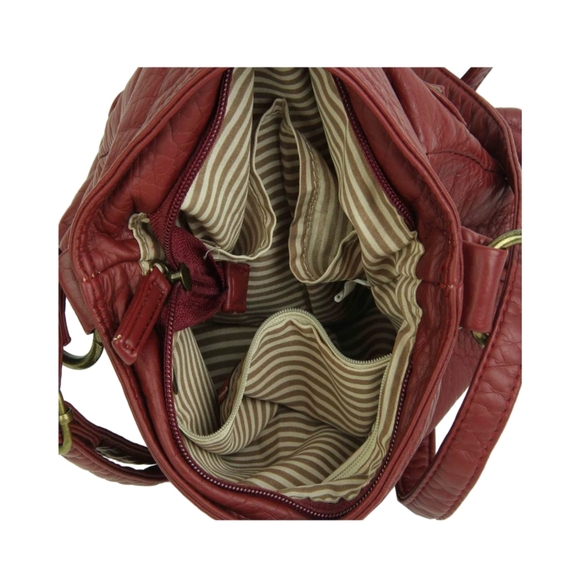 New Ampere Creations Burgandy Crossbody Bag - Picture 2 of 7